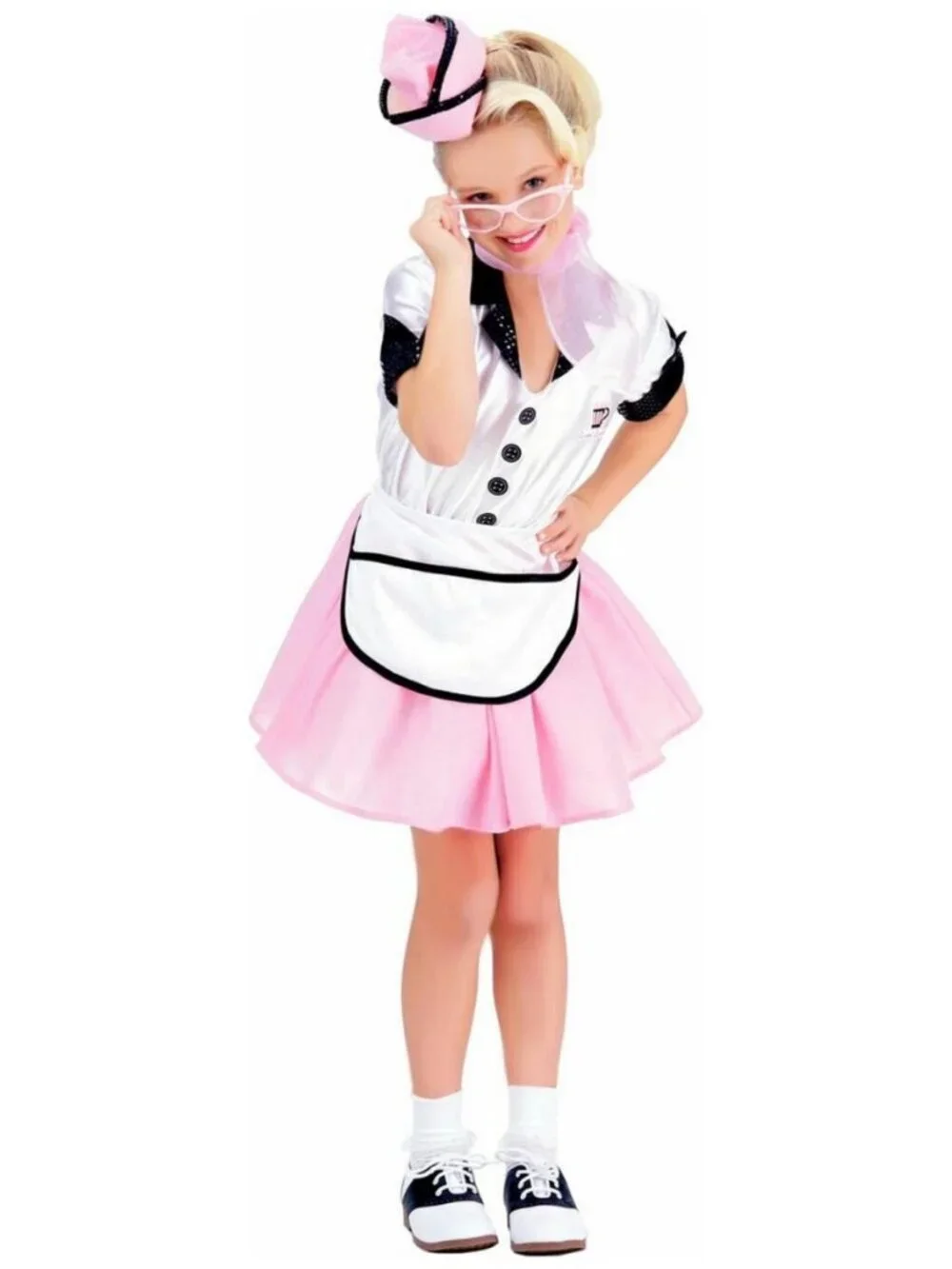 5o’s Ralphie’s Soda Pop Girl Costume by Rubie’s NWT NOS Child Sz 12-14